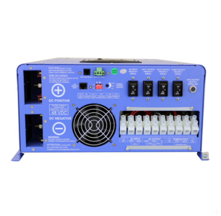 12000 Watt Pure Sine Inverter Charger 48 Vdc / 240Vac Input & 120/240Vac Split Phase Output ETL Listed to UL 1741 / CSA