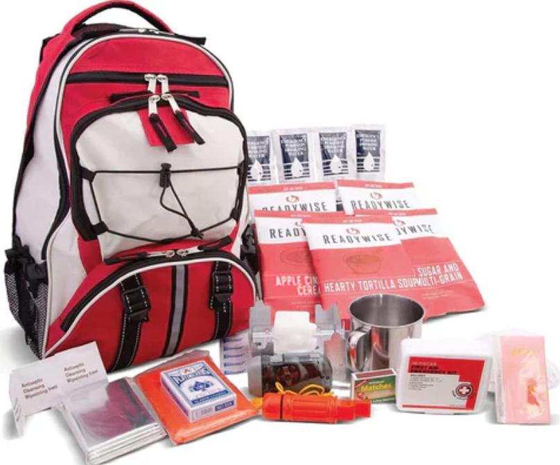 Readywise Red 64 Piece Survival Backpack