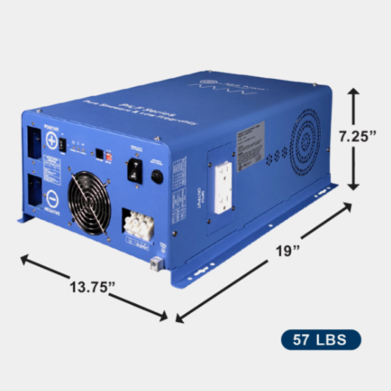 AIMS Power Industrial 3000 Watt 120/240 VAC 12V Low Frequency Pure Sine Inverter 120/240 VAC ETL Listed Conforms to UL458/CSA