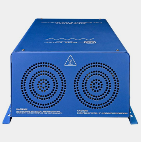 AIMS Power Industrial 3000 Watt 120/240 VAC 12V Low Frequency Pure Sine Inverter 120/240 VAC ETL Listed Conforms to UL458/CSA