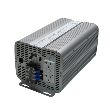 AIMS Power 2000 Watt Modified Sine Inverter front, top, and side view