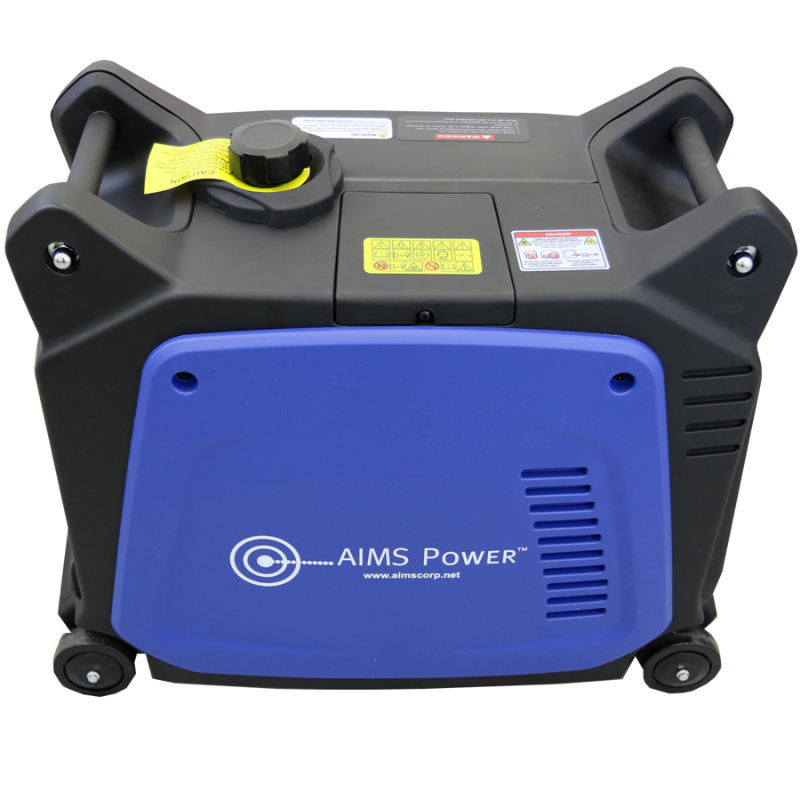 AIMS Power 3200 Watt Portable Pure Sine Inverter Generator top and side view