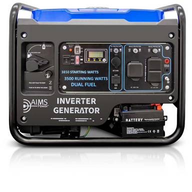 AIMS Power 3850-Watt Dual Fuel Inverter Generator - GEN3850W120VD front view