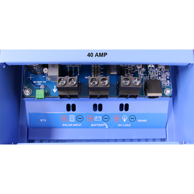 Controlador de carga solar MPPT AIMS Power de 40 AMP - 12, 24, 36 o 48 VCC