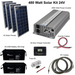 AIMS Power 480 Watt Solar Kit with 2500 Watt Power Inverter 24 VDC