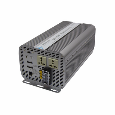AIMS Power 5000 Watt Modified Sine Inverter 12 VDC to 240 VAC front, side, and top view