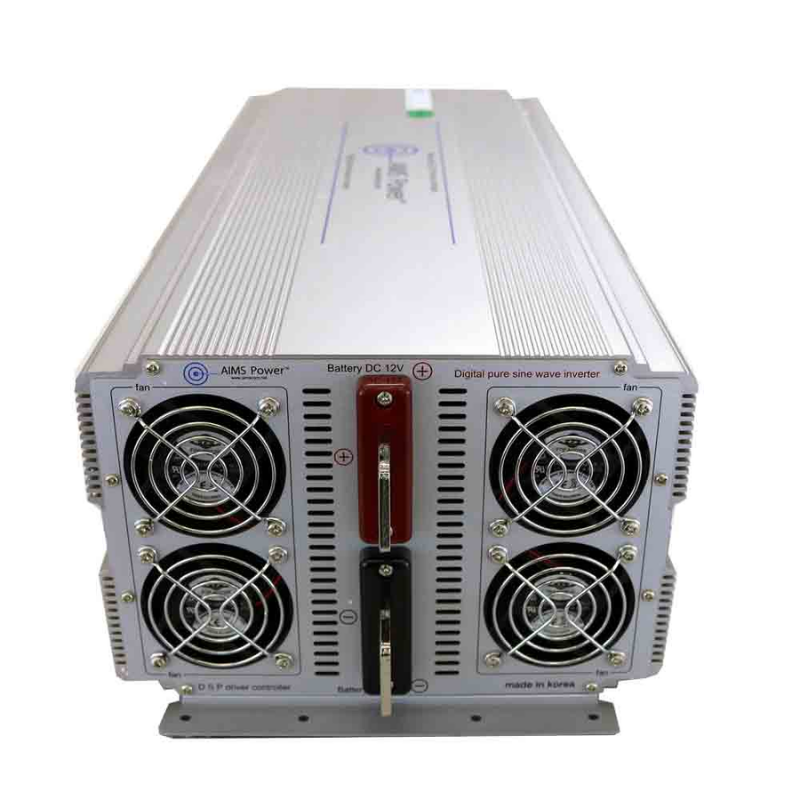 AIMS Power 5000 Watt Pure Sine Inverter 48 Volt - Industrial Grade - terminals and fans