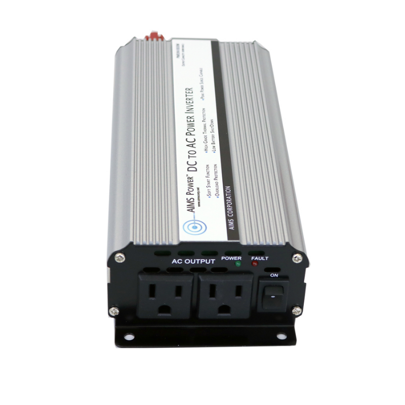 AIMS Power 800 Watt Modified Sine Inverter plugs