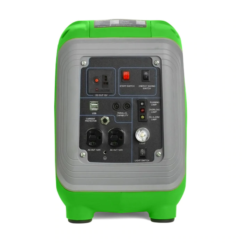 ALP Portable 100W Propane Generator Green and Gray front view