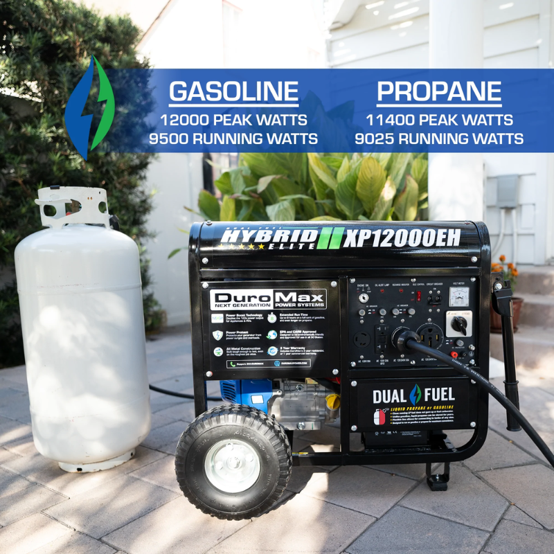 DuroMax 12000 Watt Dual Fuel Portable Generator