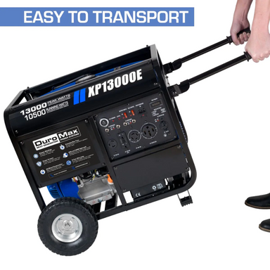 how to transport the DuroMax 13000 Watt Gasoline Portable Generator