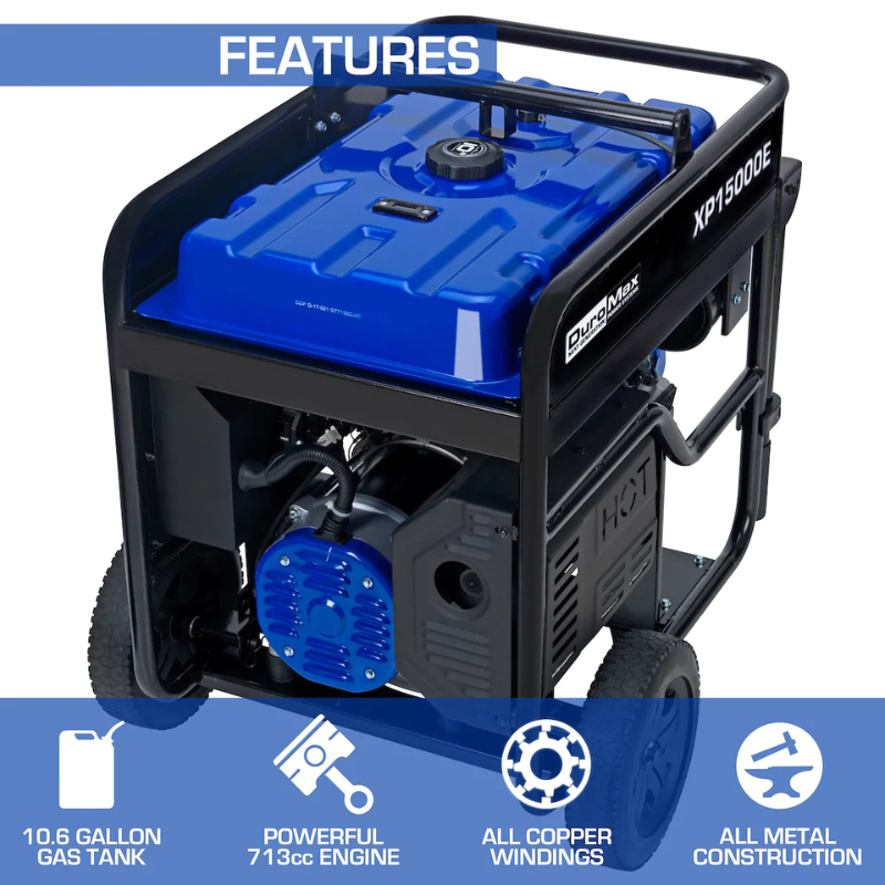 Features of the DuroMax 15000 Watt Portable Generator
