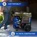 Portability of the DuroMax 15000 Watt Dual Fuel Portable Generator