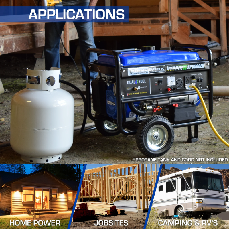 DuroMax 5500 Watt Dual Fuel Portable Generator Outer Provisions