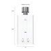 dimensions and weight of Eccotemp L10 Portable Outdoor Tankless Water Heater
