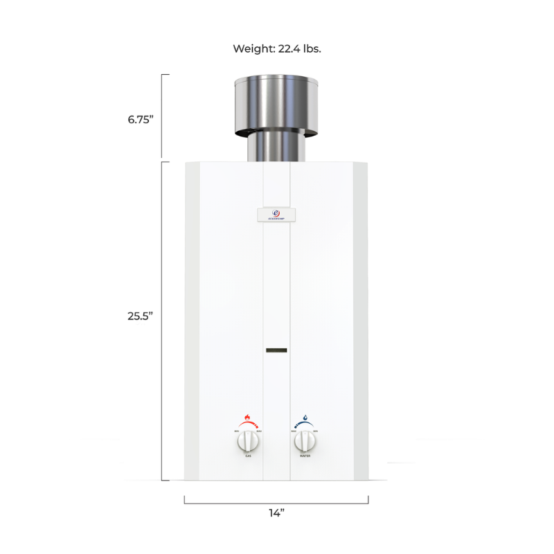 dimensions and weight of Eccotemp L10 Portable Outdoor Tankless Water Heater