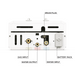 Plugs, inputs, and outputs of Eccotemp L10 Portable Outdoor Tankless Water Heater w/ Shower Set