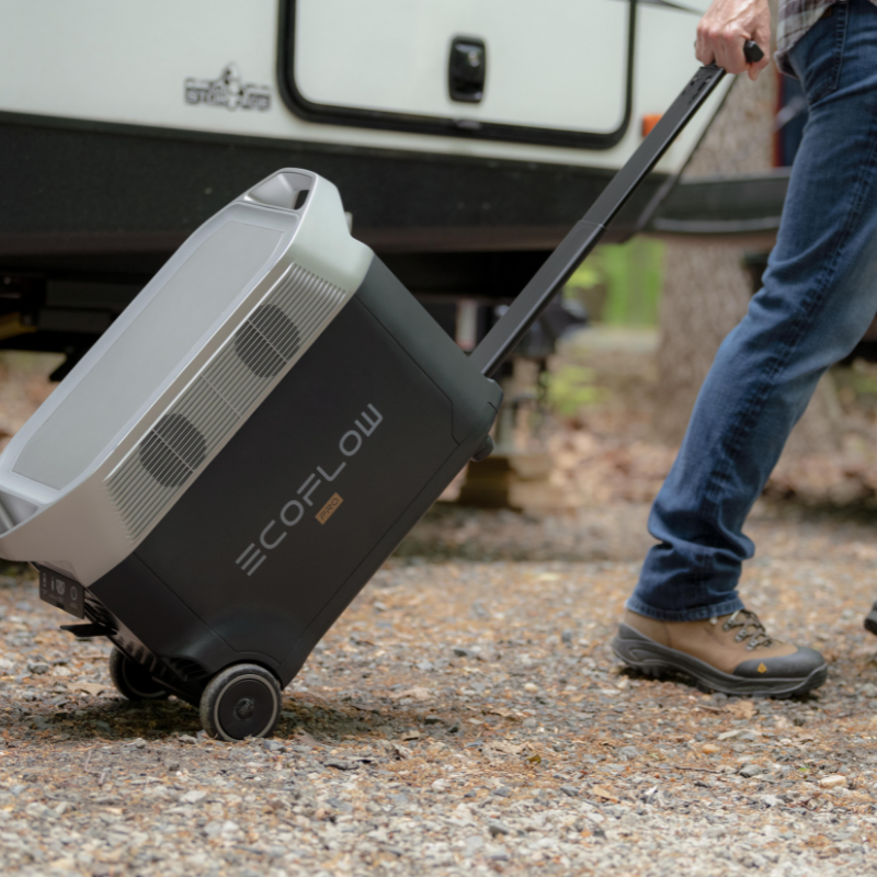 EcoFlow DELTA Pro Portable Power Station wheels