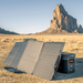 EcoFlow DELTA + 160W Solar Panel outdoor use in the desert