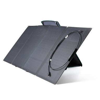 EcoFlow Portable 160W Solar Panel - EFSOLAR160W front standing up