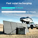 EcoFlow RIVER Max + 160W Solar Panel rapid solar charging