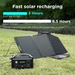 EcoFlow RIVER Portable Power Station charging with solar power