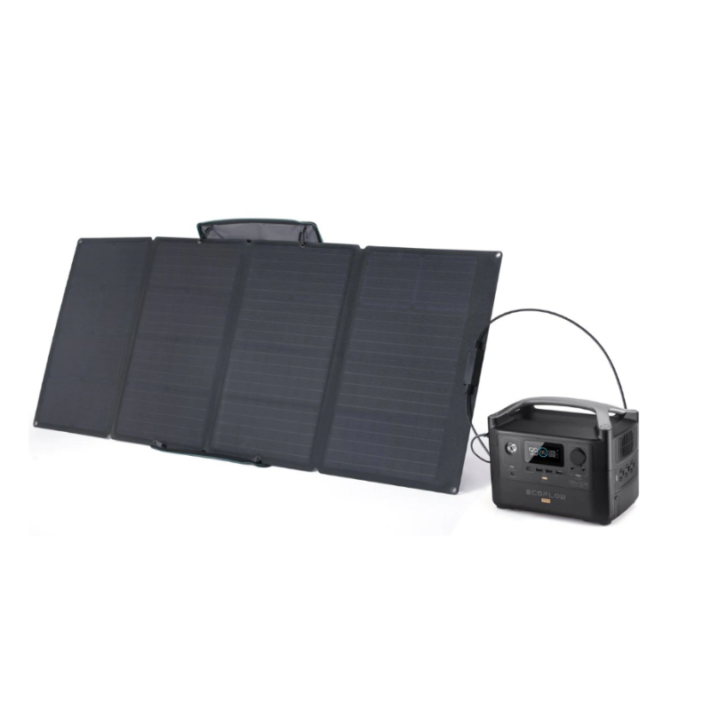 EcoFlow RIVER Pro + 1X 160W Solar Panel hooked up