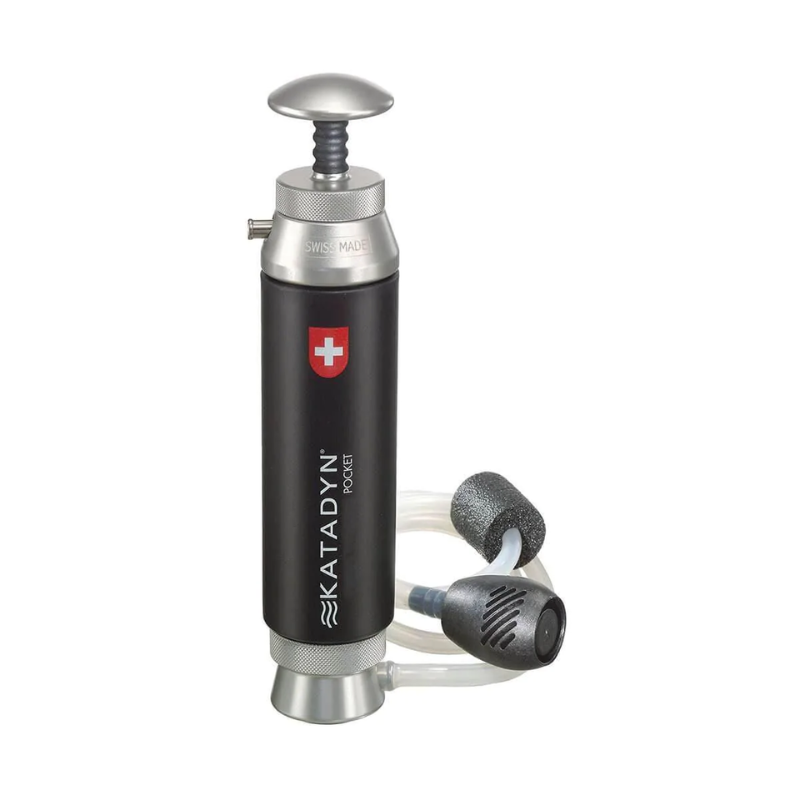 Front view of the Katadyn Pocket Micro water Filter