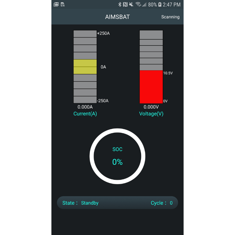 AIMS Power Lithium Battery 12V 200Ah LiFePO4 Lithium Iron Phosphate with Bluetooth Monitoring