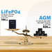 Lithium Battery 24V 300AMP LiFePO4 Industrial Grade comparison versus AGM batteries