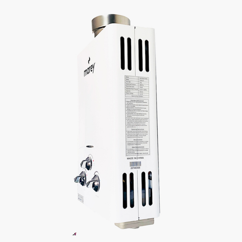 Marey GAS 5L – 1.89GPM Liquid Propane Tankless Water Heater side view