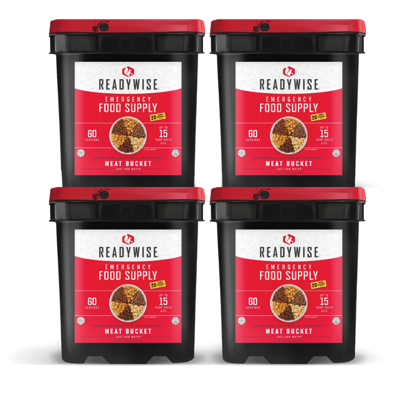 ReadyWise 240 Serving Meat Bundle + 80 Servings of Rice