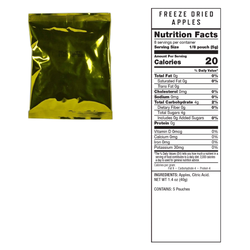 ReadyWise Freeze Dried Apples Packet