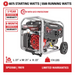 Simpson PowerShot Portable 5500-Watt Generator - SPG5568 Wattage and warranties