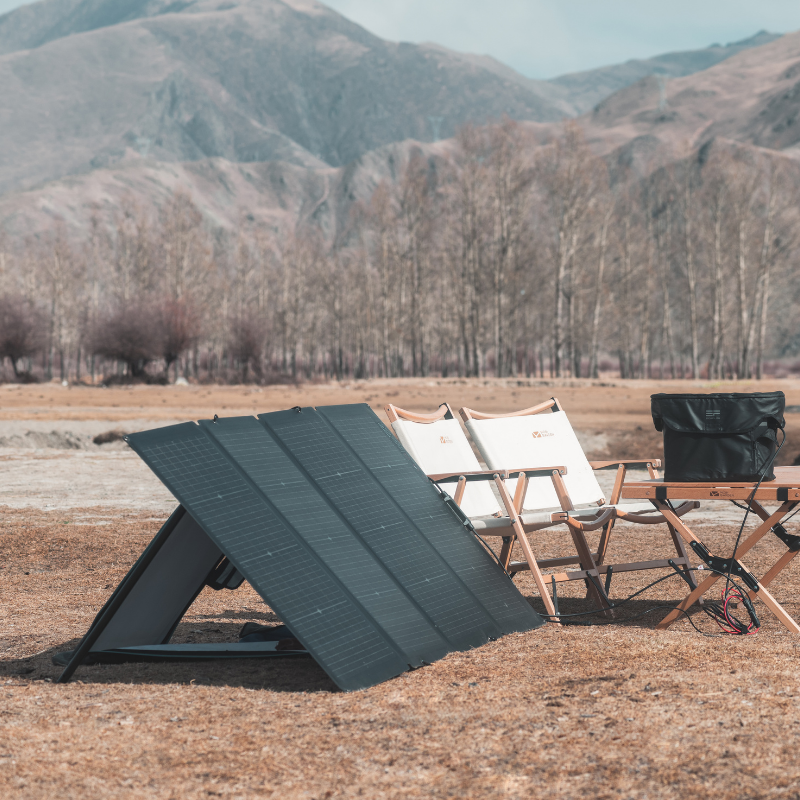 EcoFlow Portable 220W Bifacial Solar Panel - Solar220W out in nature