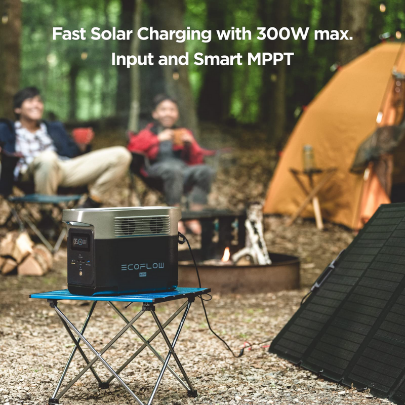 EcoFlow DELTA mini + 160W Solar Panel rapid charging