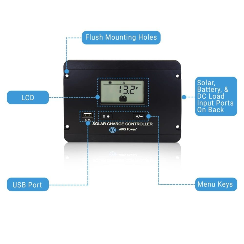 AIMS Power 190 Watt Solar con 800 Watt Inverter Off Grid Kit 