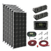 Zamp Solar 1020 Watt Roof Mount Solar Kit with each item laid out