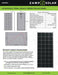 Zamp Solar 170 Watt Solar Panel Specifications