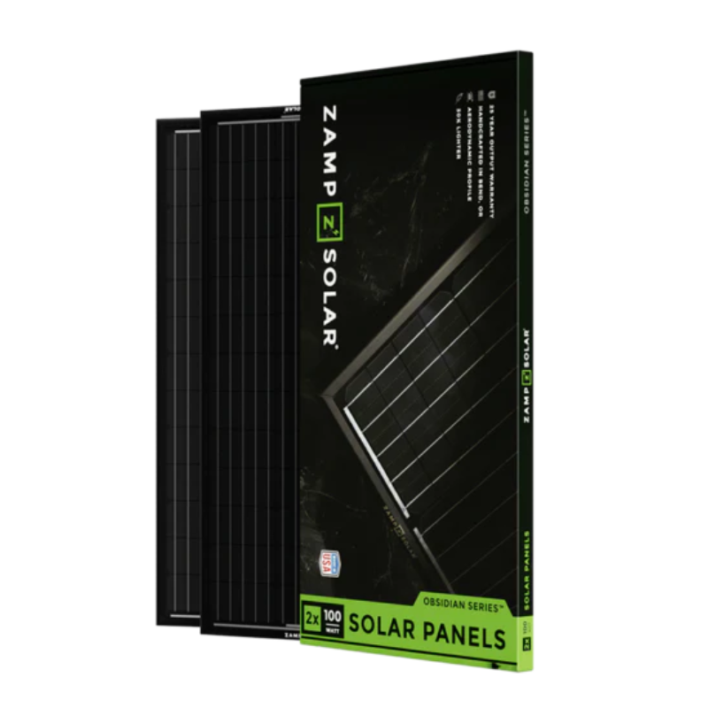 Zamp Solar Obsidian Series 100 Watt Rooftop Solar Panel